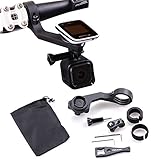Holaca GPS Out Front Bike Mount, Holder Set (31.8/25.4mm) For Polar Smart GPS Bicycle Computer V650 M450+ GoPro/SJ Cam/Sony/Garmin VIRB X & XE (9-in-1 Polar Bracket Pack for Sports Cameras)