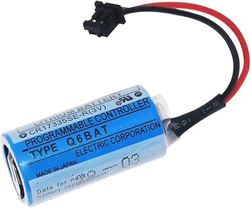 Miniatura 4 de BALOLO CR17335SE-R Q6BAT 3V 1800mAh PLC Batería de litio para sistema QNS Q6BAT Q25PRHCPU Q170HBATC