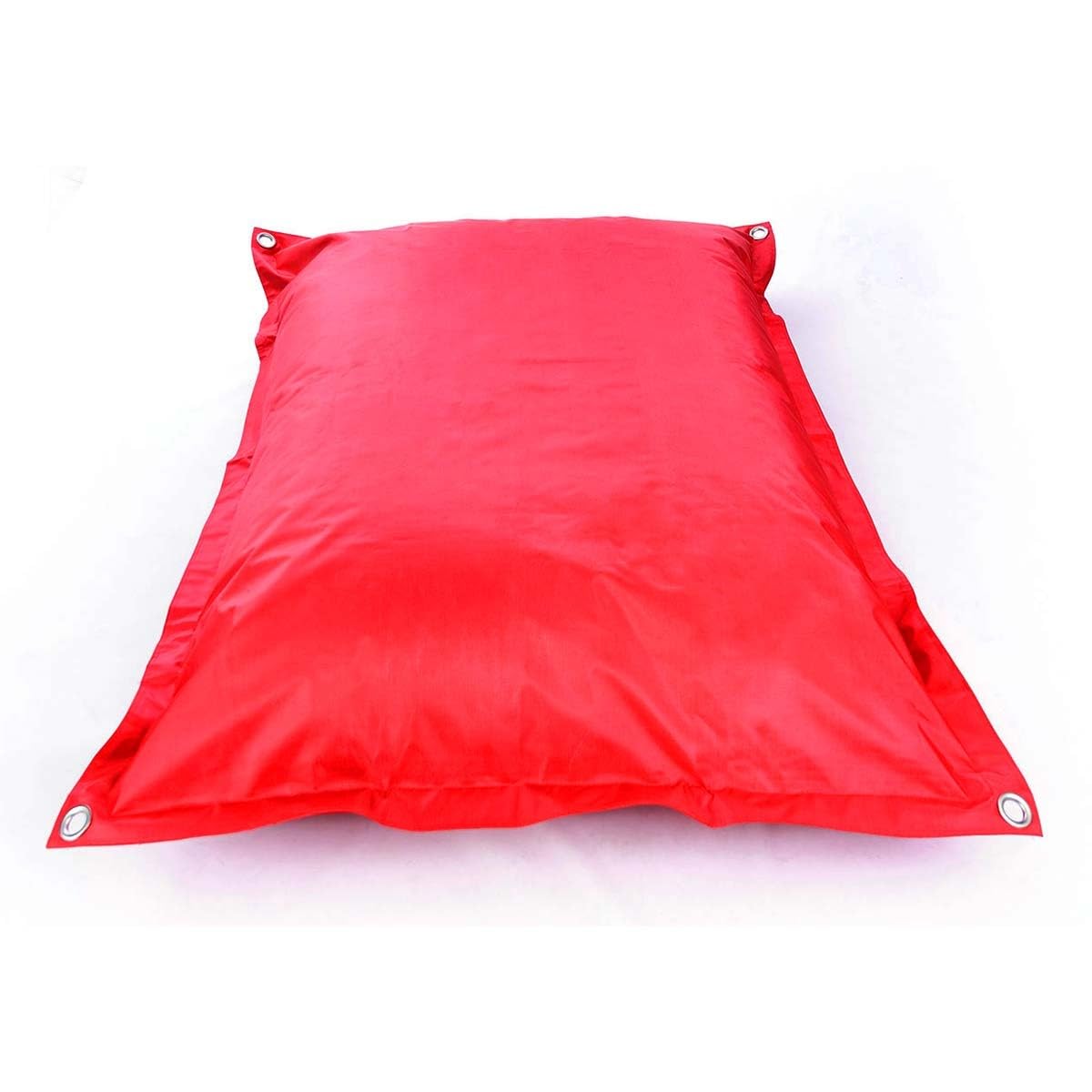 LIVEDECO - Housse Vide Pouf Géant XL Imperméable Extérieur Outdoor Rouge Iron RAW BiG52