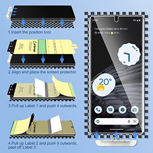 Image of LK 2 Pack for Google Pixel 7 Pro Screen Protector + 2 Pack Lens Protector