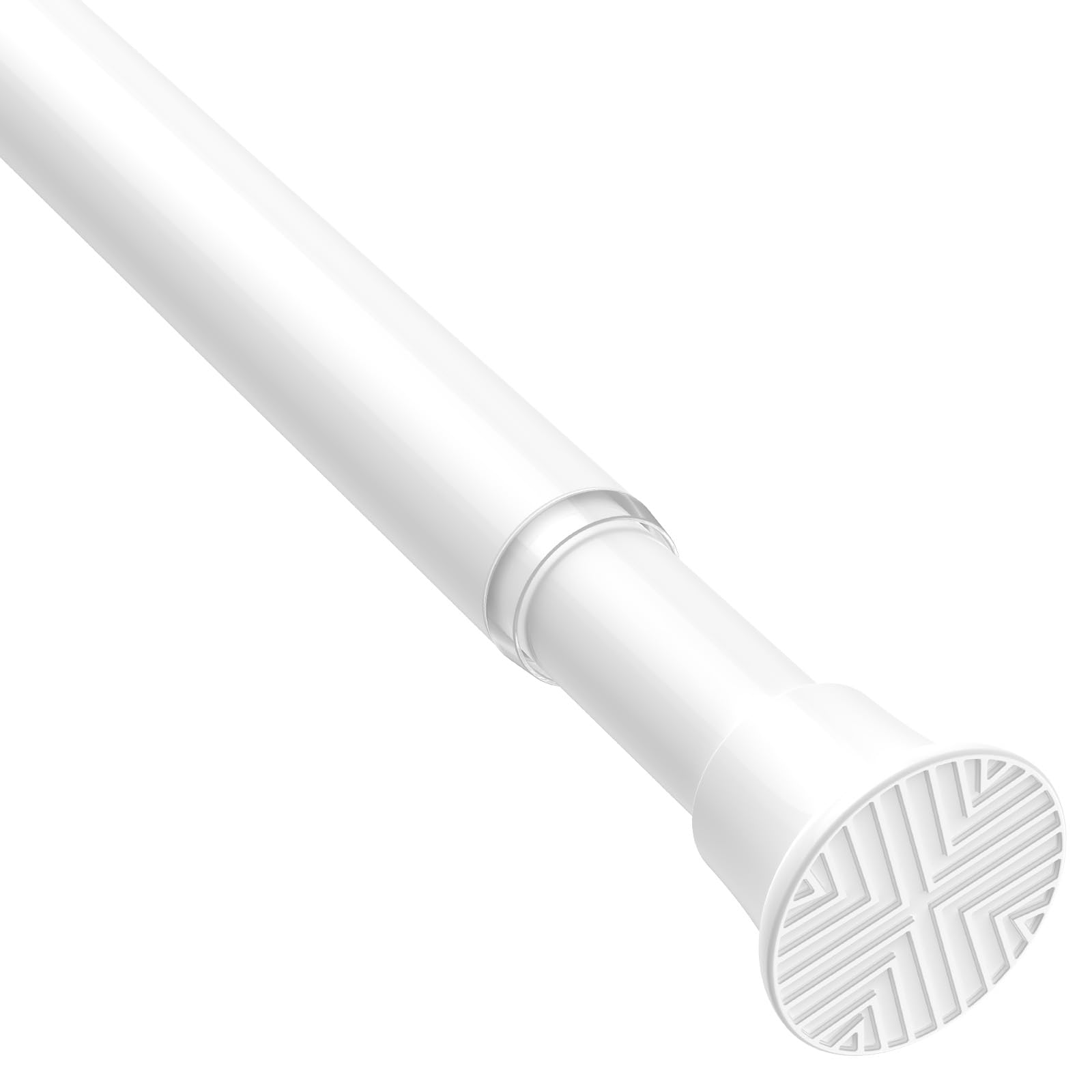 Photo 1 of 1Pack White Tension Curtain Rods 31 to 62 Inch Small Curtain Rods No Drilling Short Tension Rod Adjustable Spring Curtain Rod for Windows Door Closet Pressure Rod