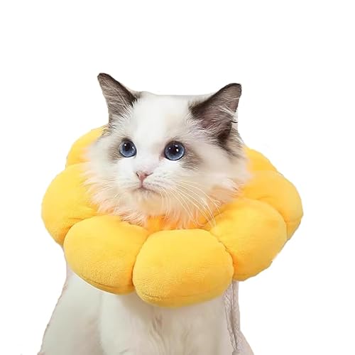犬猫兼用 エリザベスカラー ソフト 防?・ケア用 柔らかい綿素材 快適ペット 防水・抗菌加工 犬用術後服 猫エリザベスカラー 犬用カラー 猫用カラー (S)