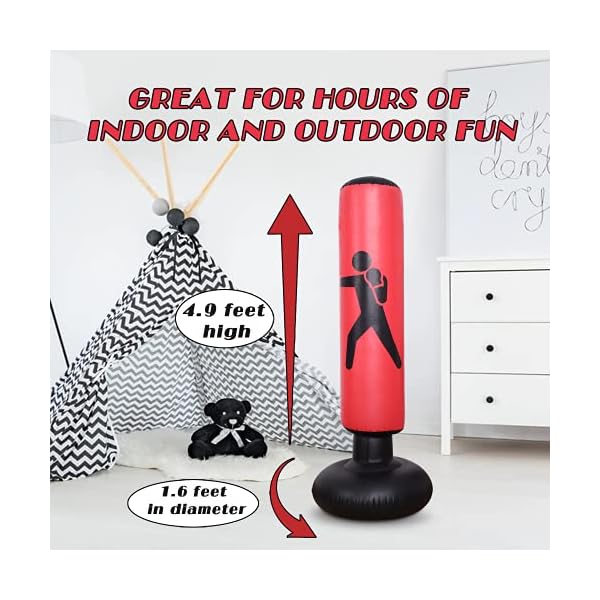 Kids-Inflatable-Freestanding-Punching-Bag-Kickboxing-Punching-Bags-for-Kids-for-Women-Portable-Indoor-Home-Child-and-Adult-Weighted-Boxing-Punching-Bag-for-Practicing-Karate-Taekwondo-MMA Kids Inflatable Freestanding Punching Bag, Kickboxing Punching Bags for Kids & for Women, Portable Indoor Home Child and Adult Weighted Boxing Punching Bag for Practicing Karate, Taekwondo, MMA.