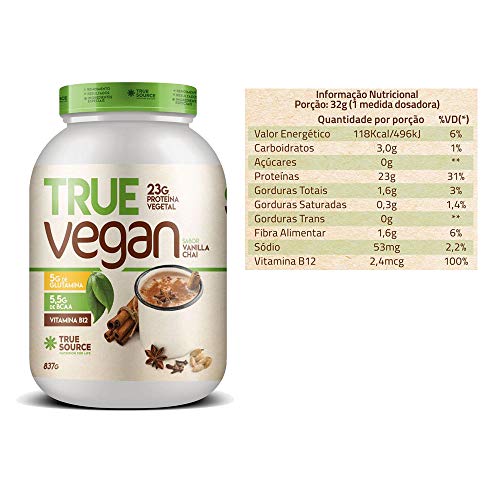 2 Un True Vegan Vanilla 837gProteina Vegana True Source
