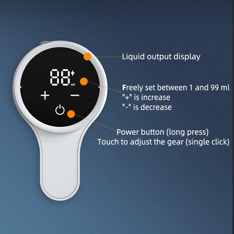 Image of Smart Quantitative Wine Dispenser with Touch Screen, Automatic Electric Pourer, Adjustable 1-99ml Digital Display, Black, Modern Design (White)