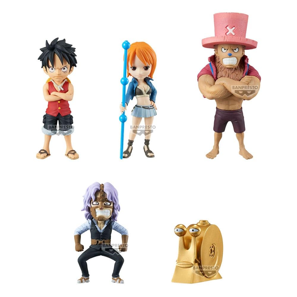 Banpresto Bandai - World Collectable Figure - One Piece - B - 7 cm - (5 Different Figures - Individually Packed) - BP28839P