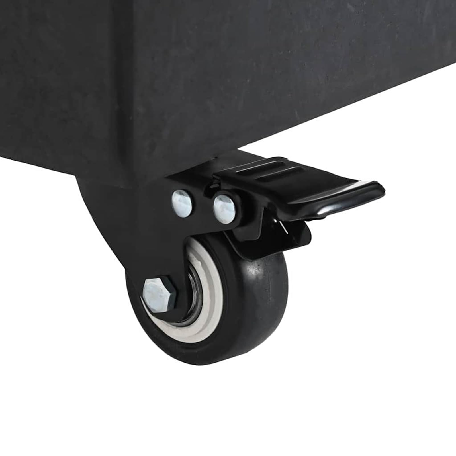 Pied de parasol en granit noir 45 x 25 x 45 cm avec roulettes