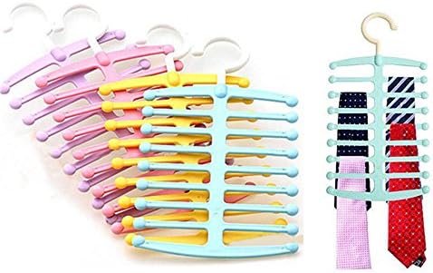 New Fish Bone Shaped Hanger Necktie Tie Towels Belt Shawl Scarf Rack Space Saving