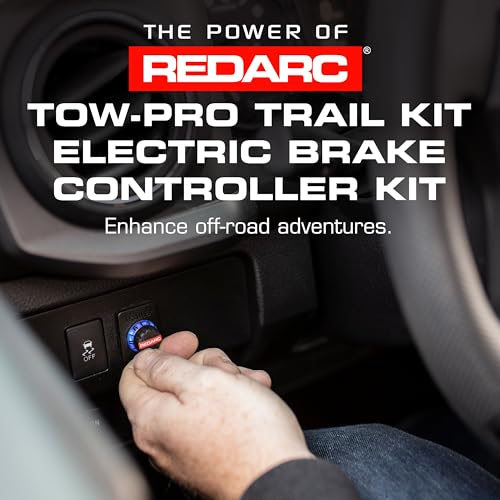 Image of REDARC Tow-Pro Trail Kit Electric Trailer Brake Controller Kit for Toyota Tundra, Tacoma, Off Road Dual Braking, Plug and Play Install, 12V /24V Compatible to Tow RV, Camper, Trailer, Boat