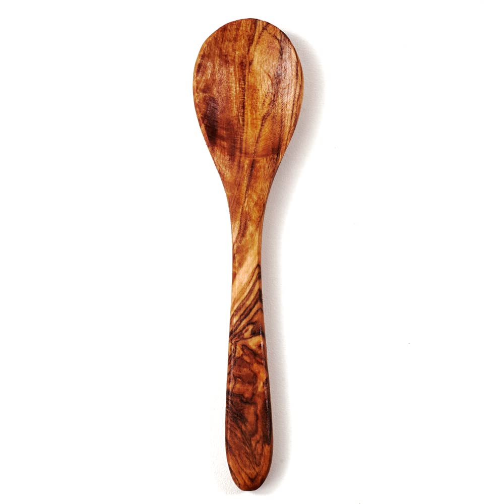 das OlivenholzbrettSmall Olive Wood Spoon - Sugar, Tea, and Tablespoon Classic Shape 12-13 cm