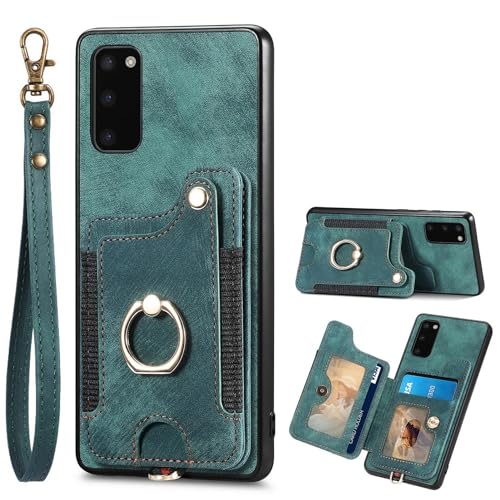 Housse cuir PU Samsung S20 haute résistance avec finitions soignées et rabat