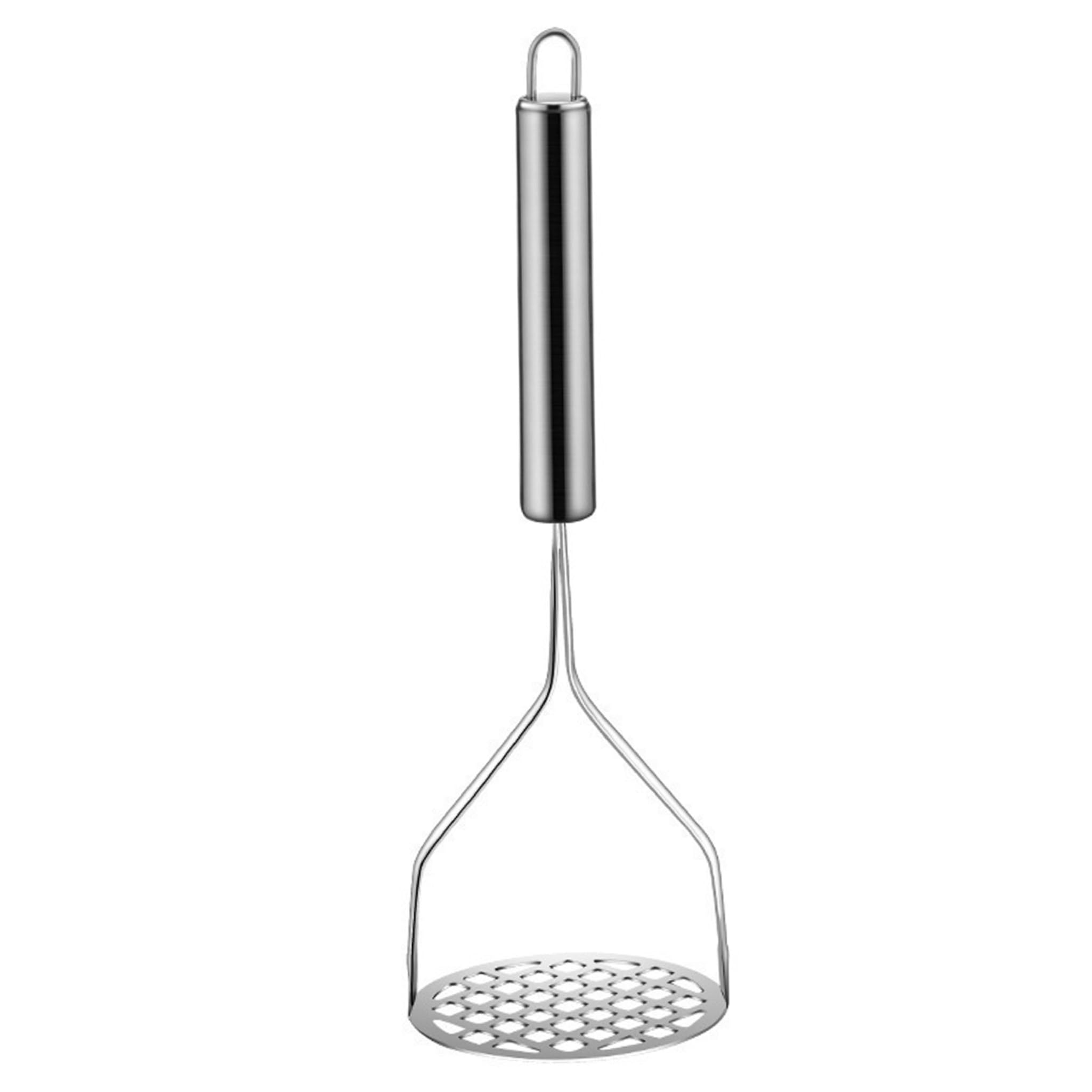 Schiacciapatate Acciaio Inossidabile, Schiacciapatate Acciaio Inossidabile Purè Ricer Resistente Portatile Manico Lungo Cucina Ristorante per Fagioli Verdure, Ricer