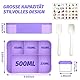 SWVIODMT Brotdose Kinder mit Fächern, 1300 ml Lunchbox für Kinder, Bento Box mit 5 Fächern Besteckset, auslaufsichere Lunchbox für Kindergarten, Schule, Picknick, Ausflüge (Lila)