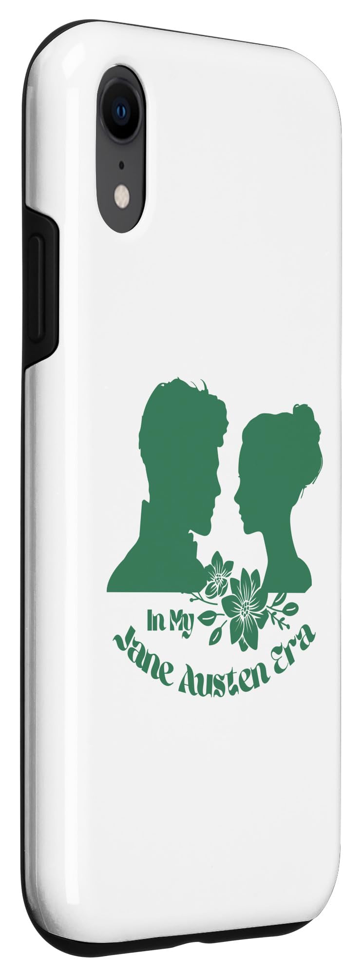 iPhone XR In My Jane Austen Era Gentleman Lady Flowers Case - Image 3