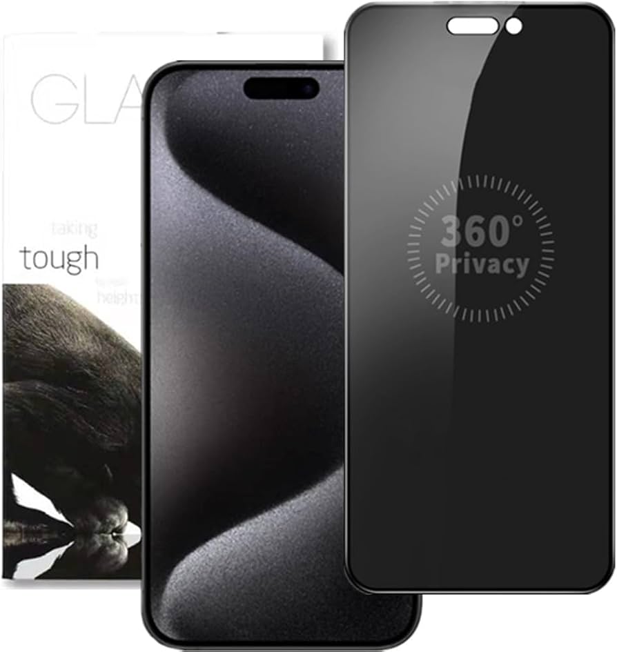 Amazon | 【360°覗き見防止】iPhone 15 Pro ガラスフィルム アイフォン