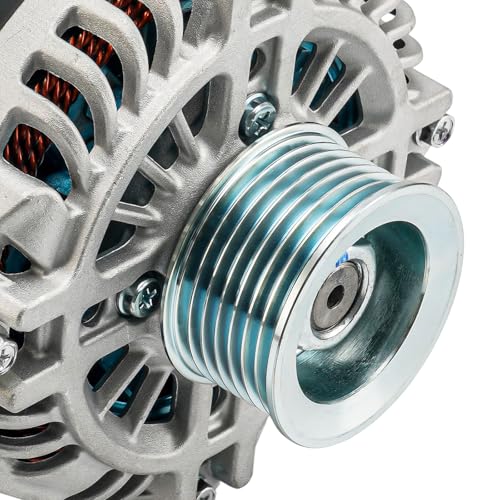 Image of PHILTOP Alternator Compatible With 2017-2021 Armada, 2014-2022 QX80, 2011-2013 QX56, 2018-2021 NV3500 /NV2500 5.6L(150 Amp) 11544N 12V CW 7-Groove Pulley | 2011-2013 QX56, 2018-2021 NV3500 /NV2500 5.6L 150 Amp 11544N 12V CW 7-Groove Pulley