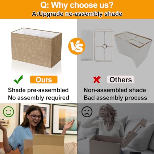 Image of 21 inch Set of 2 Table lamp with USB A+C & AC Outlets, Touch Control 3-Way Dimmable Nightstand Lamps for Bedroom Living Room Office Reading, Champagne Gold Shade Touch Lamps, 5000K LED Bulbs Included