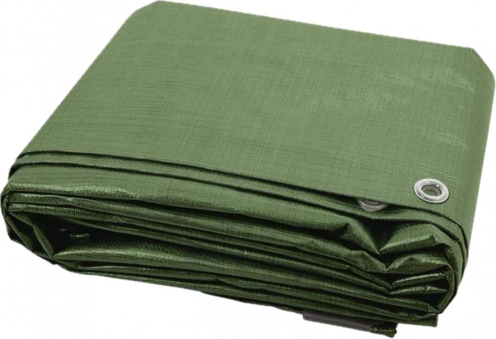 BK SHOP Abdeckplane Wasserdicht | Gewebeplane 5 x 6 m | Grün wasserdichte Plane | Schutzplane 90 g/m2 | Abdeckplanen in den Garten | Gewebeplanen Wasserfeste Gartenmöbel | Gartenplane mit UV-Filter