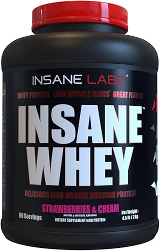 Miniatura 10 de Insane Labz Insane Whey 100 proteína de aislamiento de suero de leche para construir músculos después del entrenamiento perfil de amino BCAA ganador