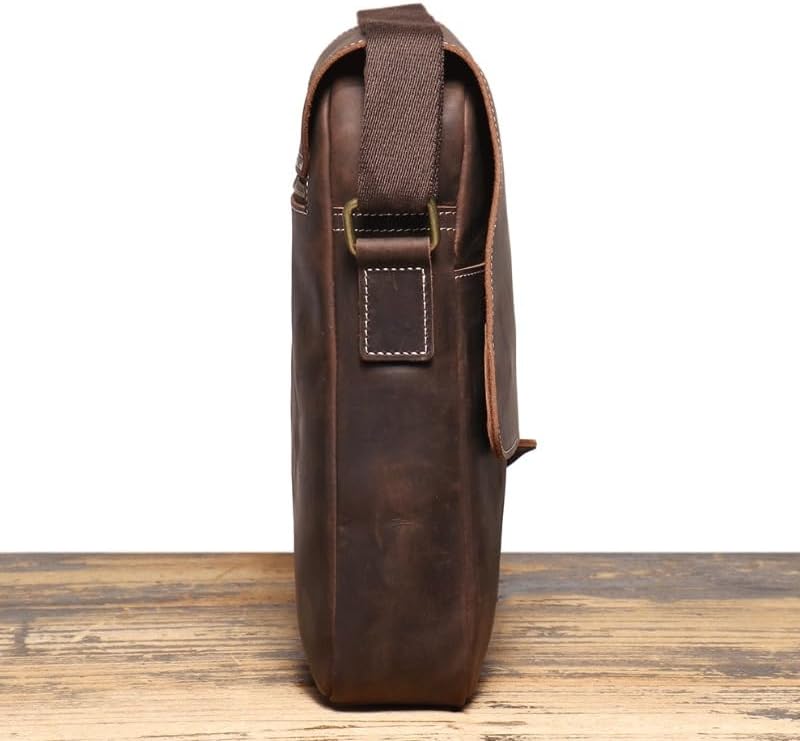 Men's Handmade Genuine Leather Crossbody Bag Shoulder Retro Cowhide
