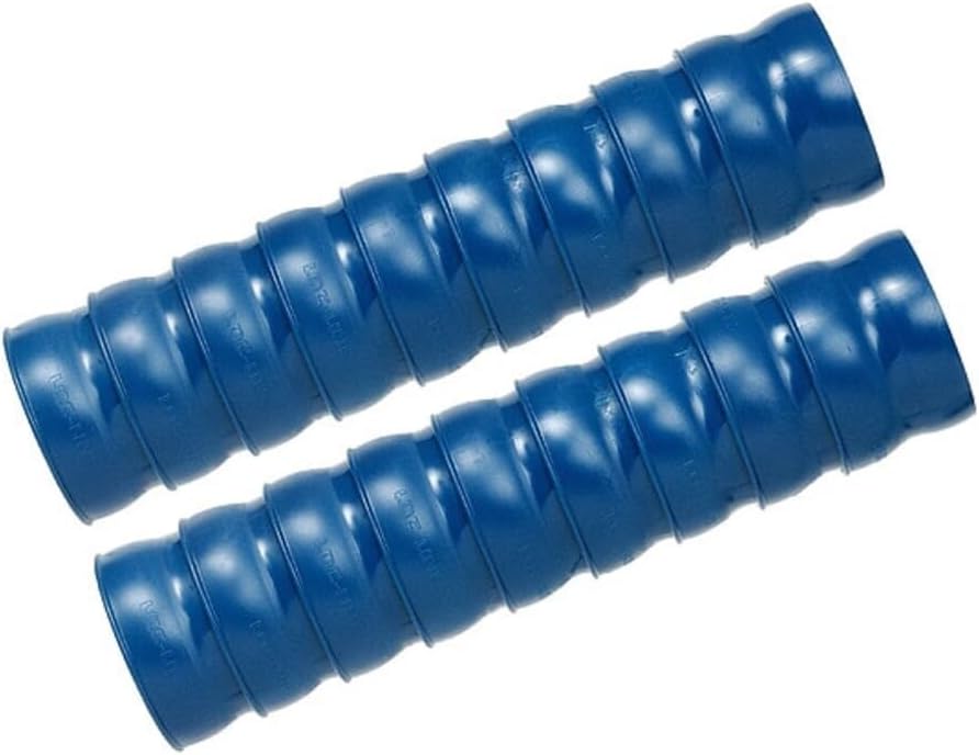 Loc-Line-81202 Vacuum Hose Component, Blue Acetal Copolymer, 2-1/2" ID, 2 x 12" Length Segments (18 Elements Total)