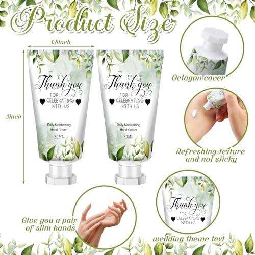Image of 50 Pcs 1 oz / 30 ml Wedding Hand Cream Bulk Travel Size Bridesmaid Gifts Thank You Hand Cream Body Lotion Gifts for Bridesmaid Souvenir Wedding Party Supplies Bridal Shower Favors