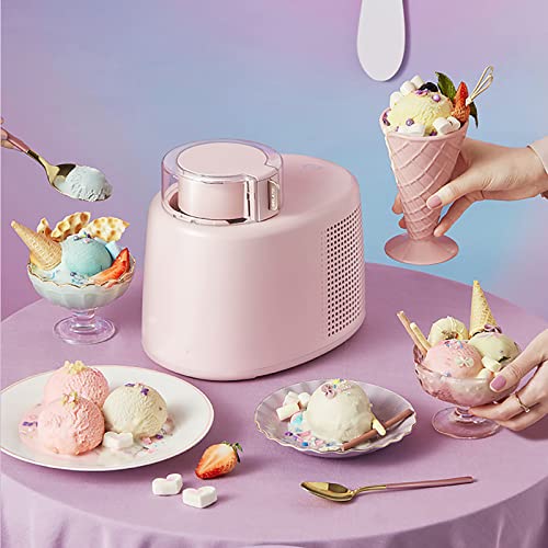 DOSCI Softeismaschine, Home DIY Kitchen Automatische Mini-Obst-Softeismaschine, einfache One-Push-Bedienung, für Sorbet… – Bild 4