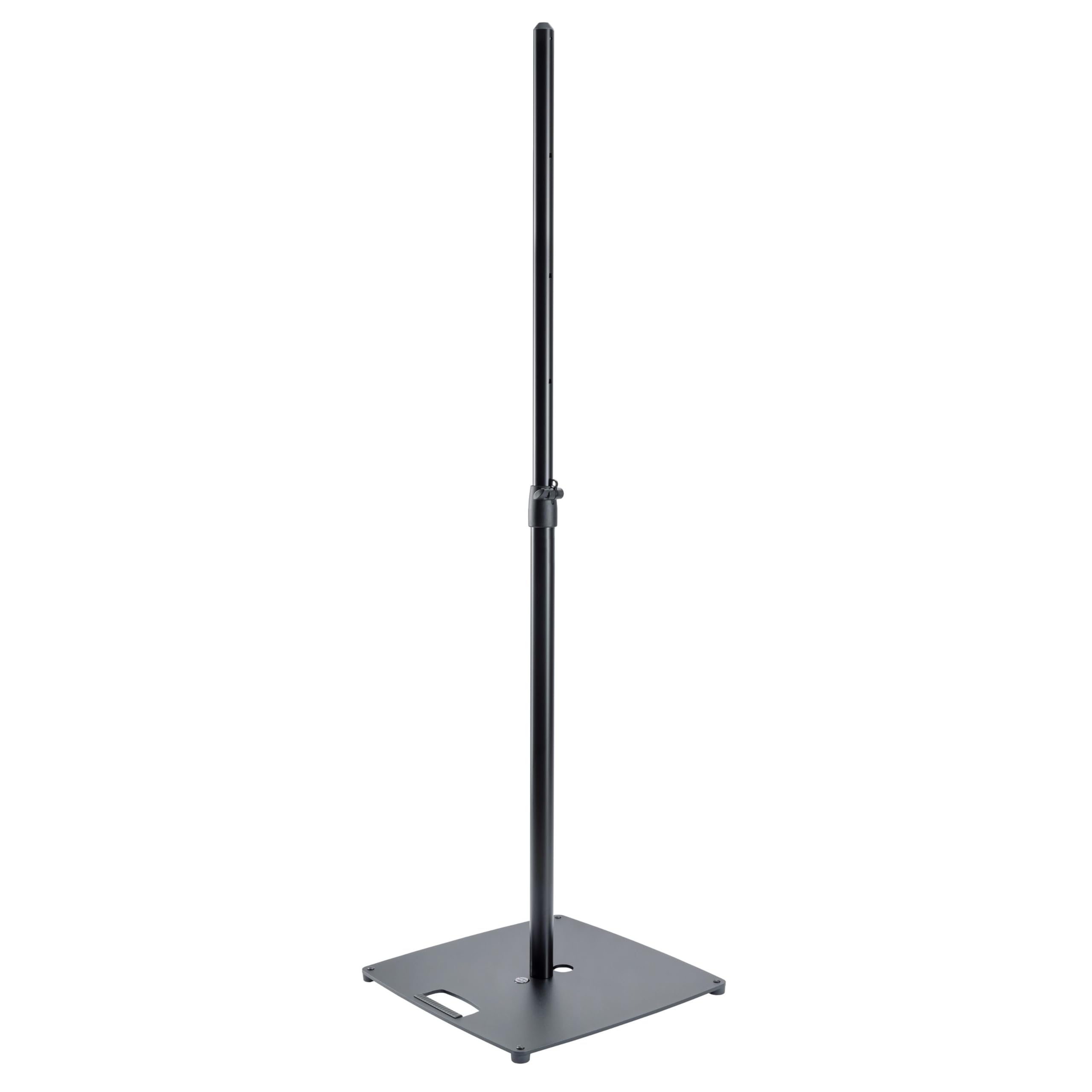 K&M 26732 Lautsprecherständer mit flachem Boden 489 x 489 mm, Topline, 1,81 m, Belastung 35 kg, Stahl schwarz