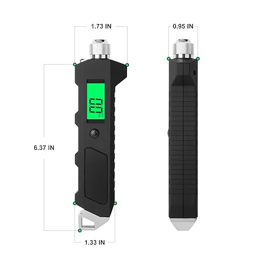 Miniatura 2 de MEANLIN MEASURE Medidor digital de presión de neumáticos de 0 a 230 PSI Accesorios profesionales resistentes para SUV, RV, camión y autos normales