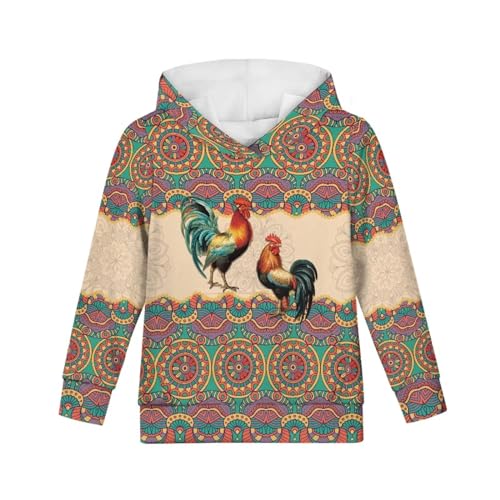 Talayituse Unisex Kids Teens Sweatshirts Youth Girls Boys Hoodies Sweaters Hooded Pullover Tops with Pocket Age 6-163