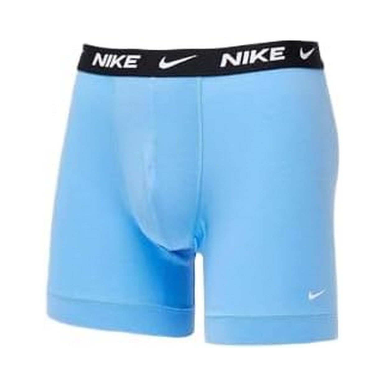 Nike Underwear Mężczyźni Essential Boxer Briefs Zestaw 3 sztuki – Dopasowane, Elastyczne tworzywo, Wysoki komfort noszenia, Swoosh Print/Grey/Uni. Blue, XS