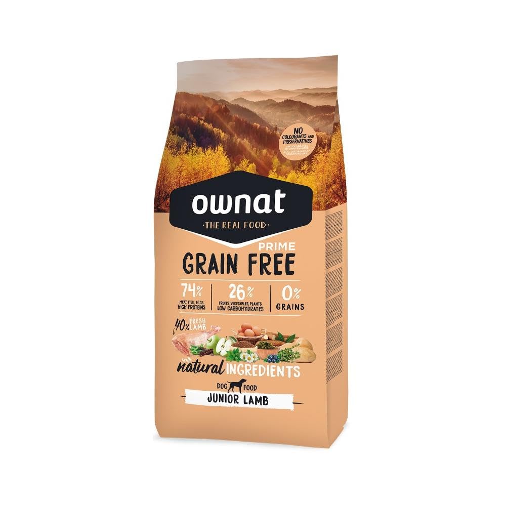 Pienso para Perro OWNAT Grain Free Junior Prime Lamb 12 kg