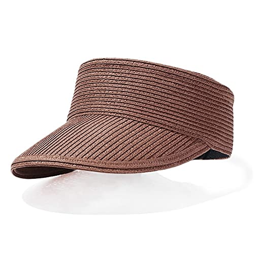 Chapeau soleil femme pliable grande visière paille capeline été plein air et voyage
