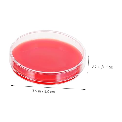 Miniatura 8 de SOLUSTRE Platos medianos de cultivo de agar en sangre, platos de agar científicos, placas de agar dextrosa, experimento, platos de Petri, extracto