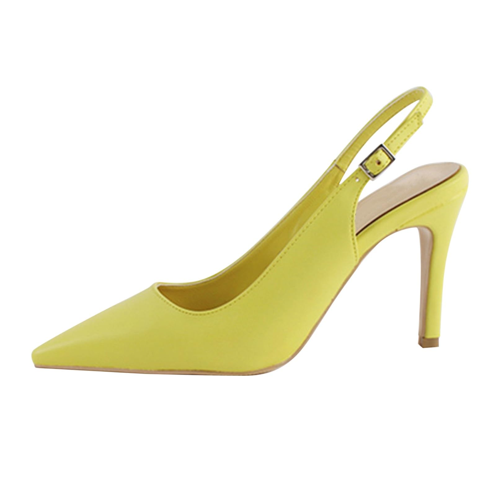 Sandali da donna con tacco alto in pizzo, con tacco alto, con tacco a spillo, eleganti scarpe da lavoro in pelle PU, comodi sandali estivi