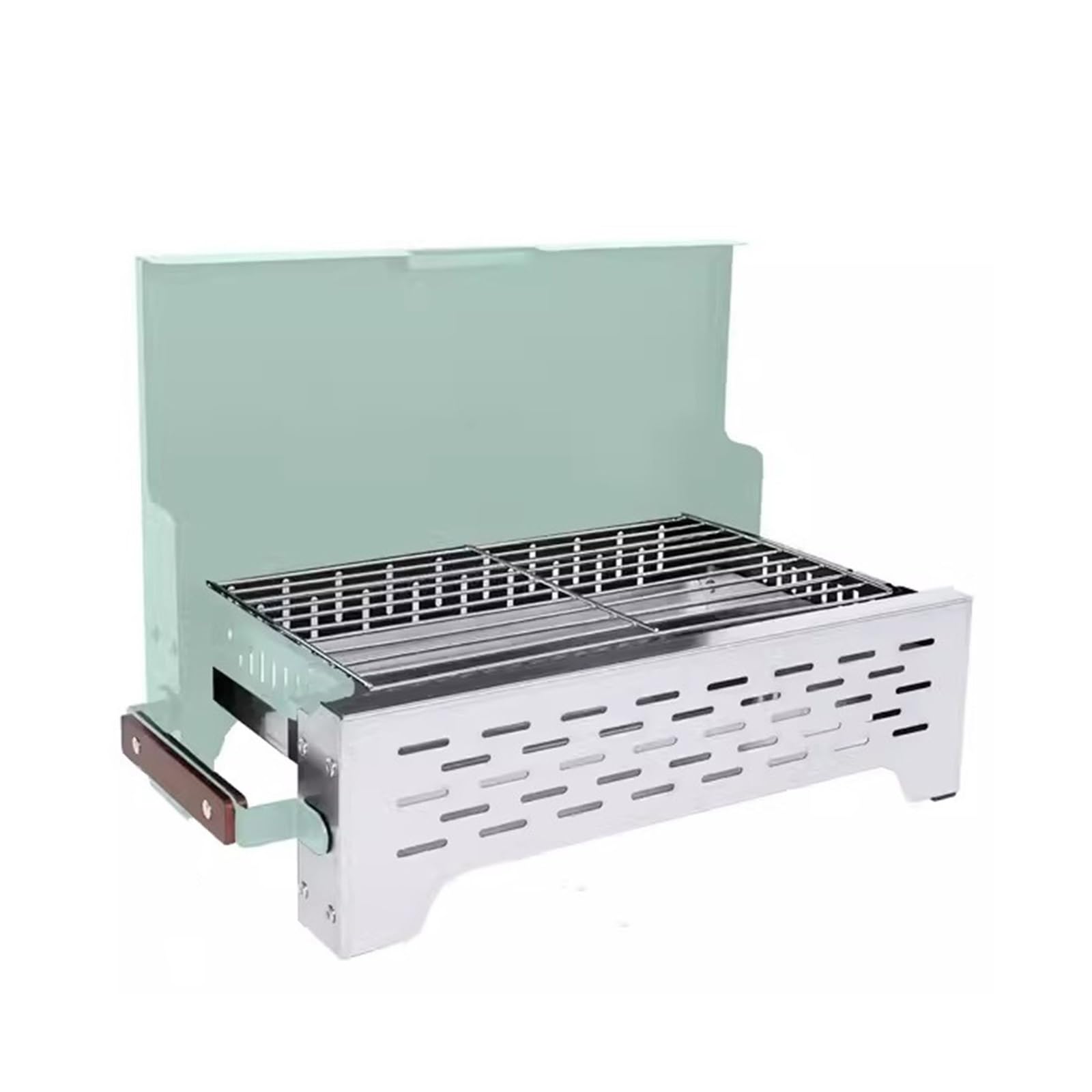 Griglia da Tavolo Fornello for Barbecue Portatile in Acciaio Inossidabile Pieghevole da Campeggio con griglia for Tavolo