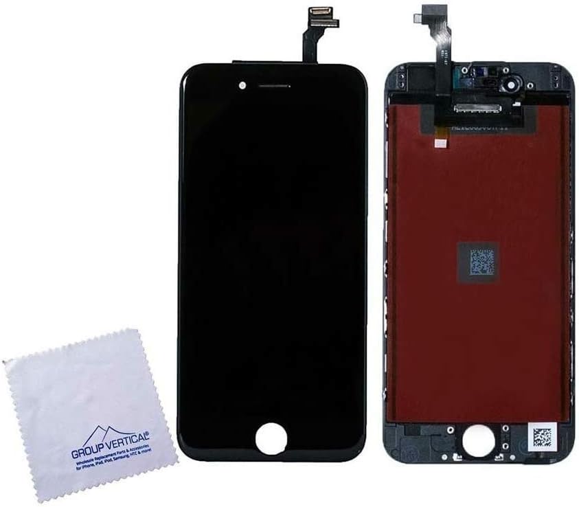 Black Touch Screen Digitizer Display and LCD Assembly Replacement for Apple iPhone 6. (with Sensitive Touch)