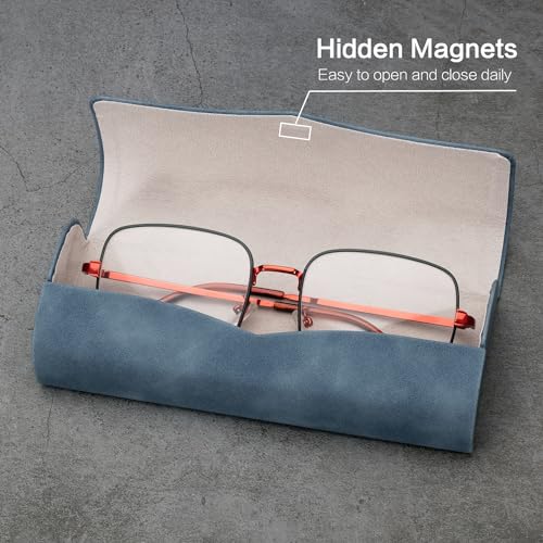 Image of Vemiss Hard Shell Eyeglass Cases, Lightweight Portable Glasses Case for Women Men