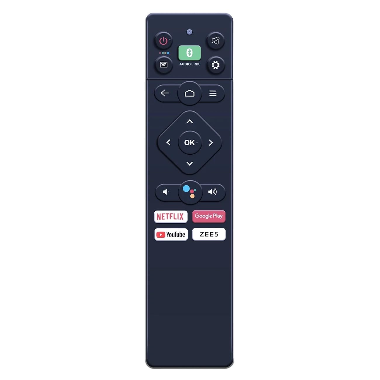 Voice Remote Control Compatible with SANYO Tv Smart LED Model TH-43LS680DX TH-43LX750DX Android Remote (Google Assistant Working) (Kaizen Series)(Pairing Must!)