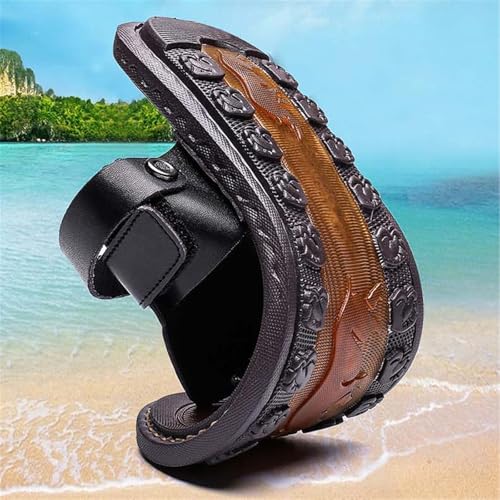 CLSQLXYJZC Men Toe Corrector Sandal, Men's Orthopedic Slip-On Plus Size Bunion Corrector Sandals with Arch Support, Open Toe Utdoor Beach Holiday Flip Flops, for Dad Men Grandpa, Bunion Relief3