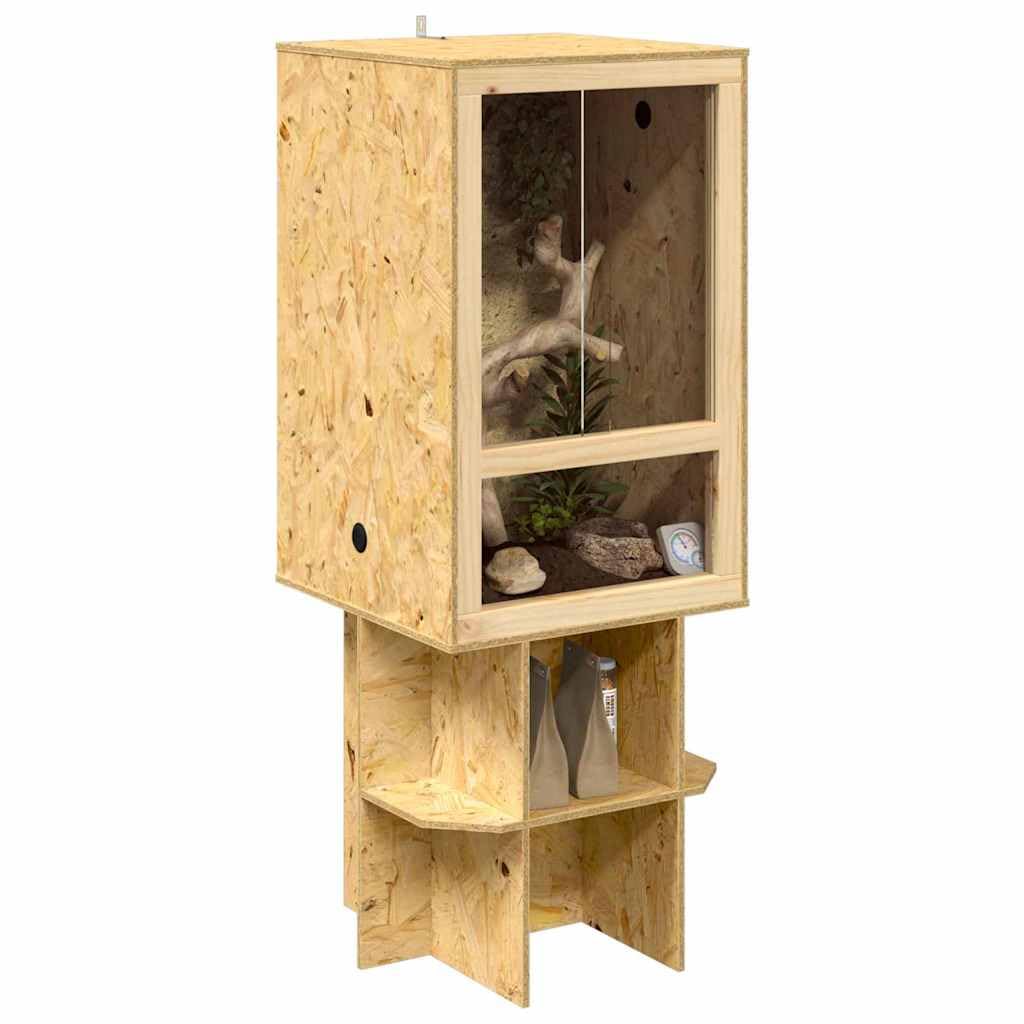 Genérico Terrario Marrón 50 x 50 x 130 cm OSB,Producto para Mascotas y Animales,Productos para Mascotas,Productos para Reptiles y Anfibios,Terrarios para Reptiles y anfibios-3397888