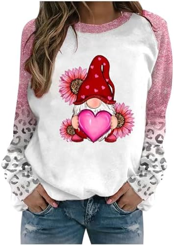 Womens Funny Letter Print Sweatshirt Crew Neck Long Sleeve Pullover Gnomes Graphic Shirt Tops Valentines Day Outfits Clothing Womens Funny Letter Print Sweatshirt Crew Neck Long Sleeve Pullover Gnomes Graphic Shirt Tops Valentines Day Outfits Clothing