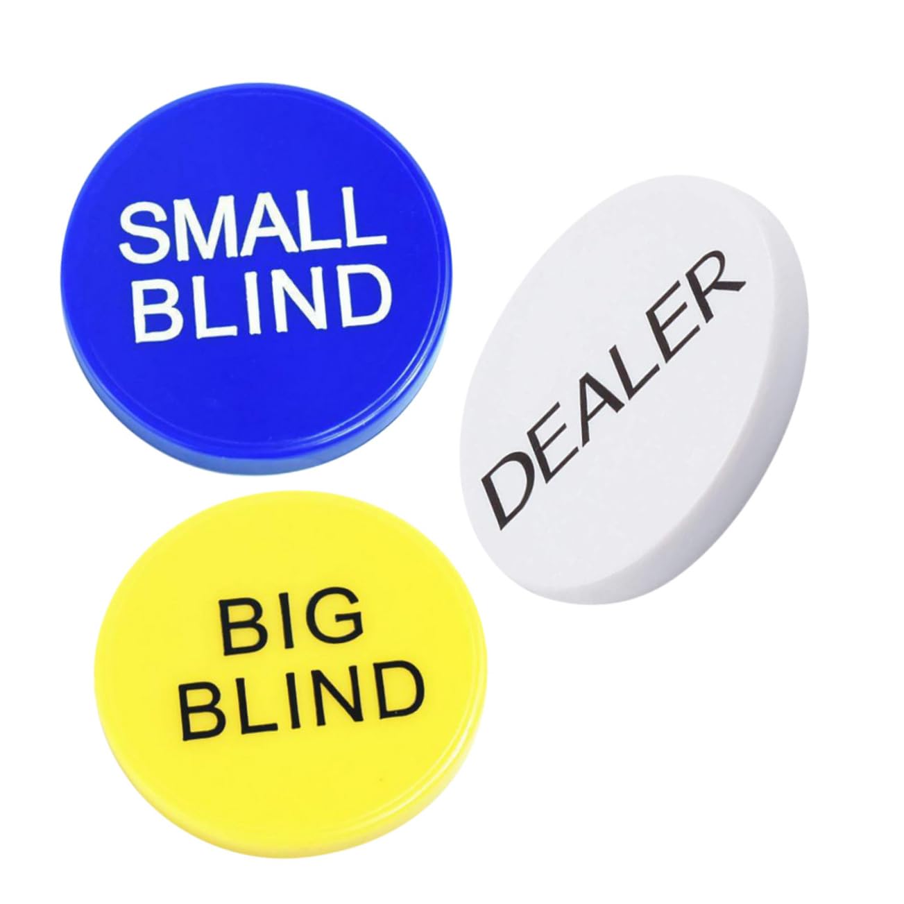 HANABASS 3Pcs Professional Poker Chips Multifunctional Game Tokens for Adults for Bingo Games and Tournaments Fun and Creative Design