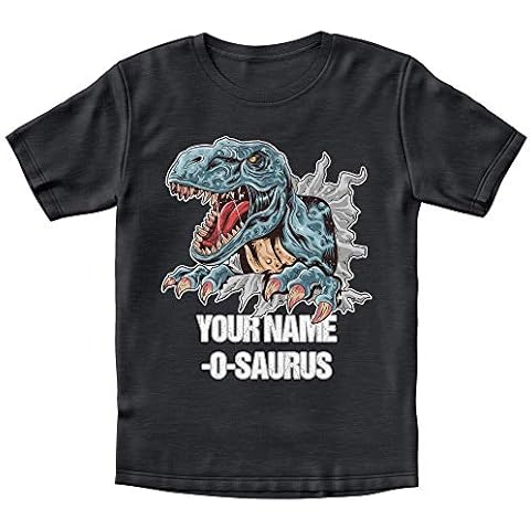 Personalised Dinosaur T-Rex T-Shirts for Kids Cover