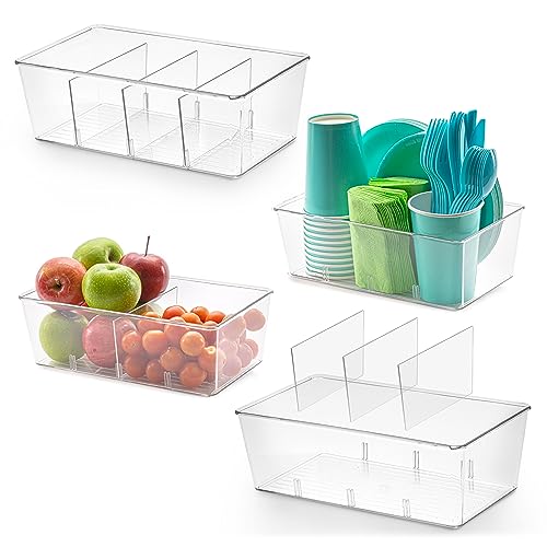 Kitchen-Pantry-Organizers-and-Storage-Bins-4-Pack-Clear-Kitchen-Storage-Containers-for-Packets-Pouches-Spices-and-More-Stackable-Snack-Storage-Organizer-for-Fridge-and-Cabinet-Resilient-Home