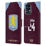 Head Case Designs Officially Licensed Aston Villa Football Club Amadou Onana 2025/26 Players Home Kit Leather Wallet Case Compatible with Moto Edge 40 Pro/Plus 2023