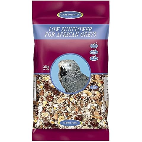 Johnston & Jeff Low Sunflower For African Greys 2kg Cover