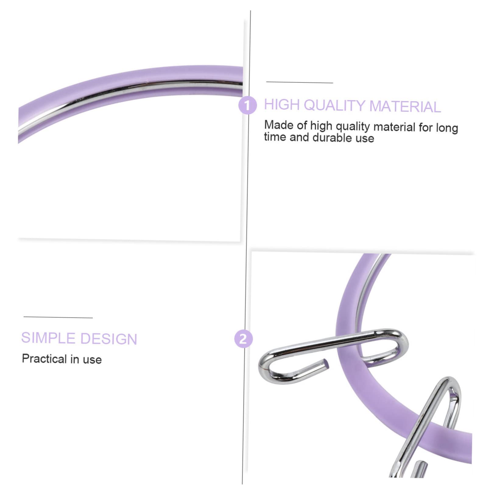 HAPINARY 3pcs Plastic Embroidery Hoops Round Embroidery Frame DIY Circle Hoop for Crafts