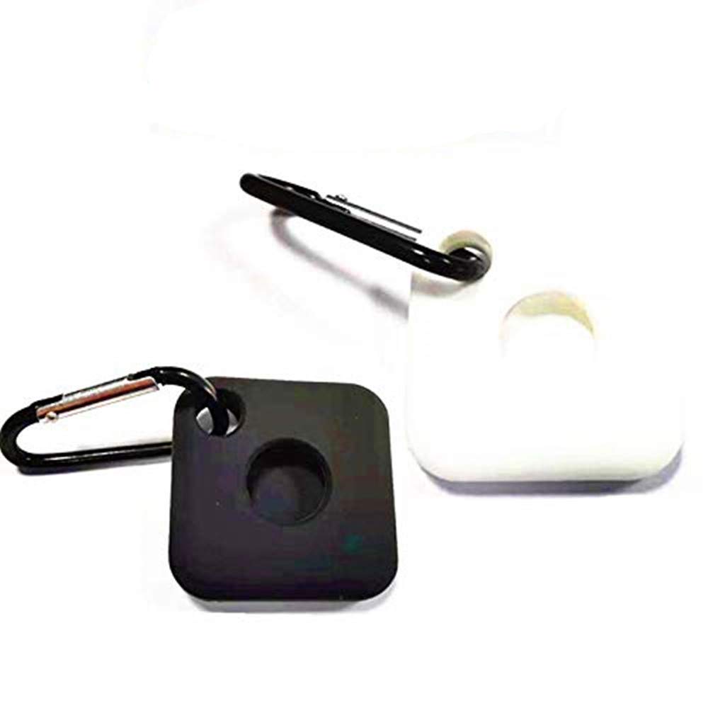 FUXIU Custodia in silicone flessibile con portachiavi per Tile Life 360 2024 Locator assicura un ritaglio preciso
