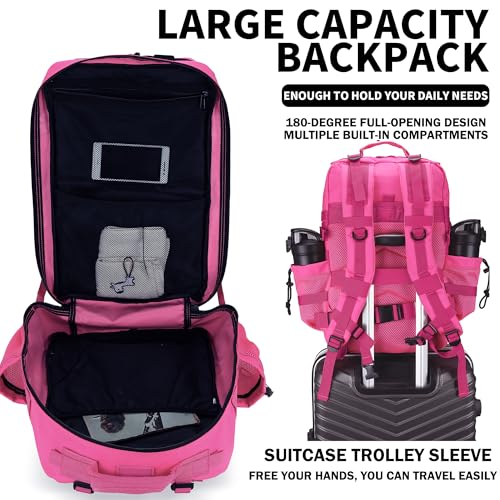 Image of Military Tactical Backpack 45L /25L 3 Day Assault Pack Molle Daypack Hiking Backpack for Men and Women